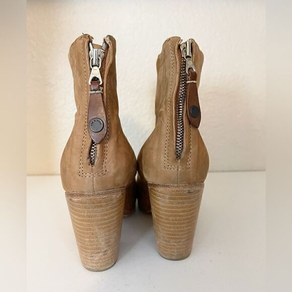 Rag & Bone Classic Newbury style ankle boots in tan size 37 - Picture 7 of 11